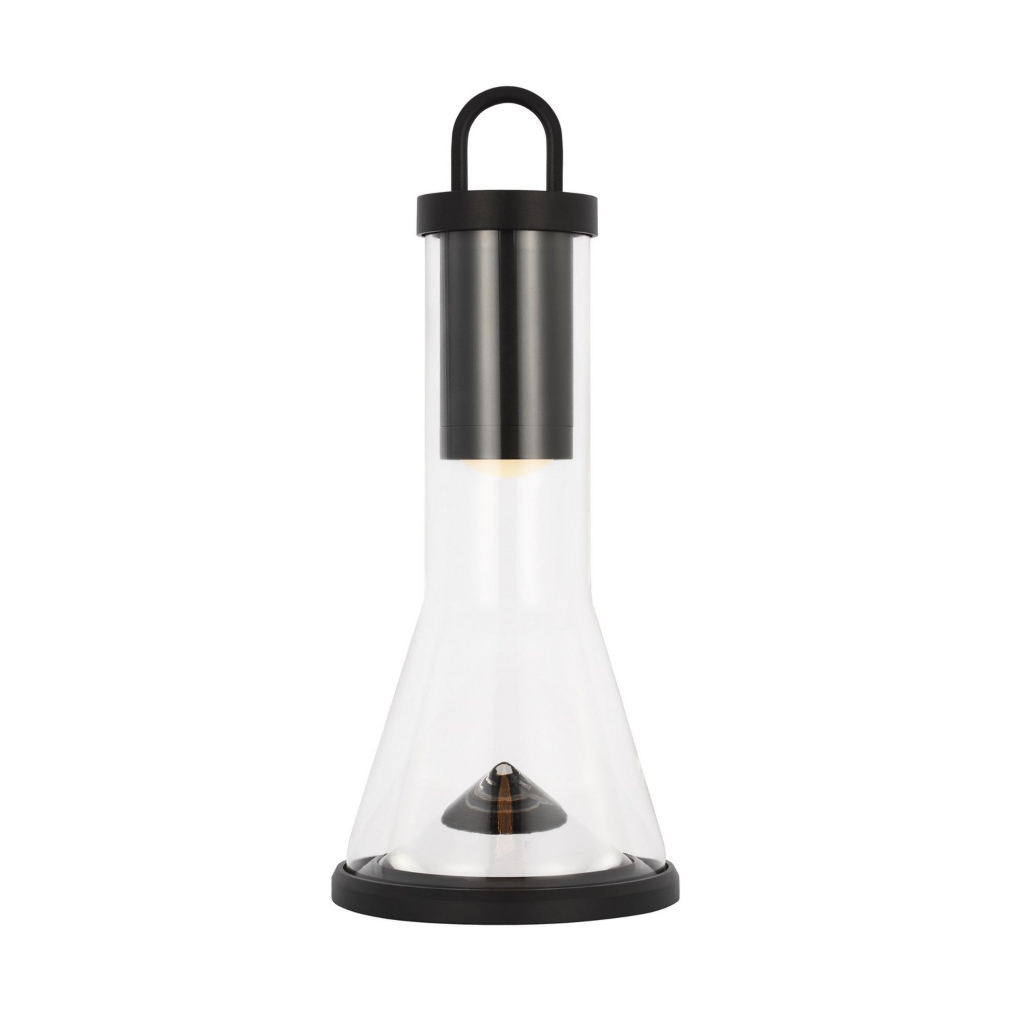 Kandella LED Accent Rechargeable Table Lamp, 120-240V, Black Finish - Bees Lighting