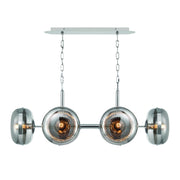 Nottingham 6-Light 44" Chandelier, Polished Nickel Finish - Bees Lighting