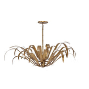 Kagra 12-Light 56" Chandelier, Antique Brass Finish - Bees Lighting