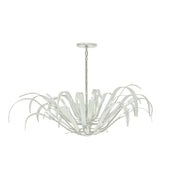 Kagra 12-Light 56" Chandelier, White Finish - Bees Lighting