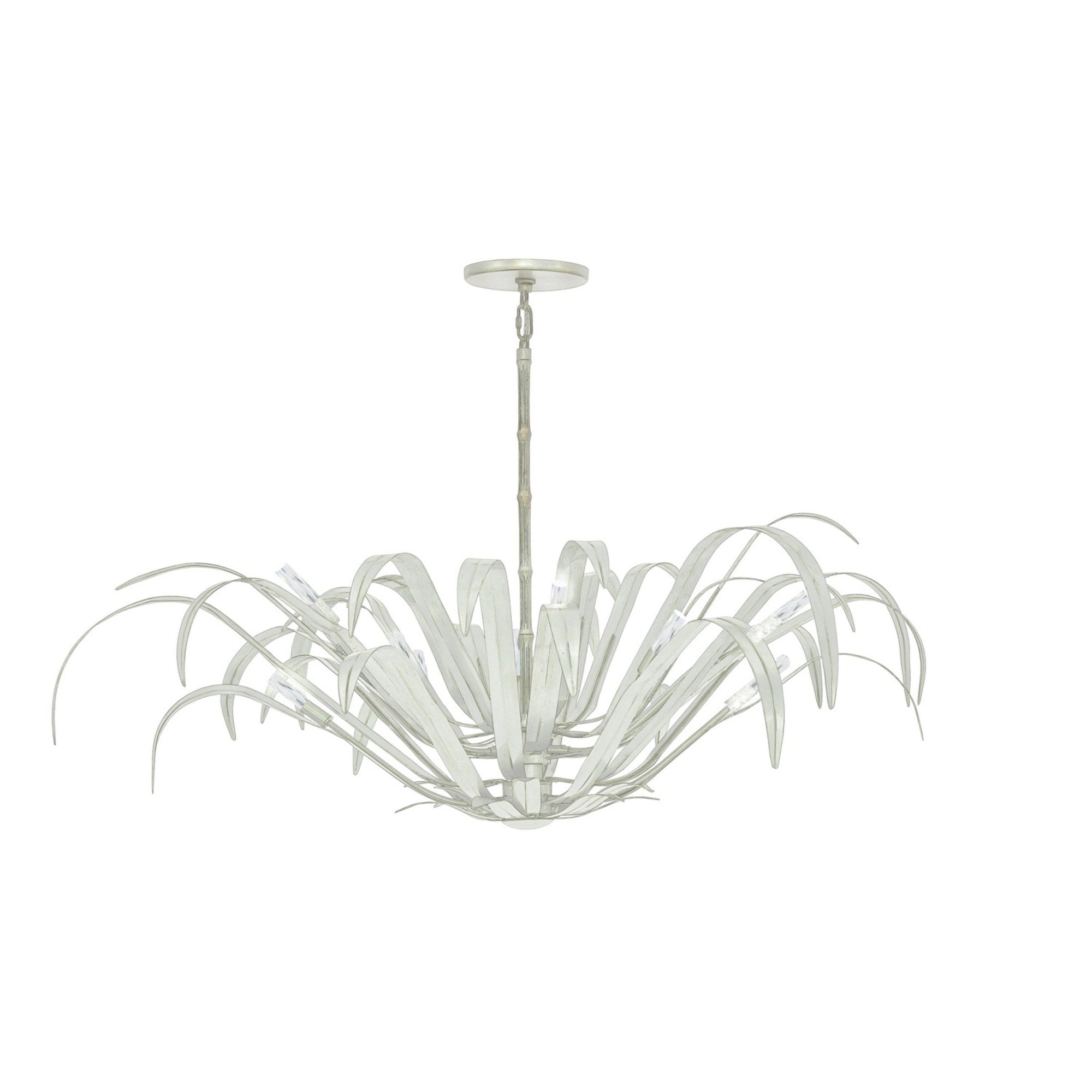 Kagra 12-Light 56" Chandelier, White Finish - Bees Lighting