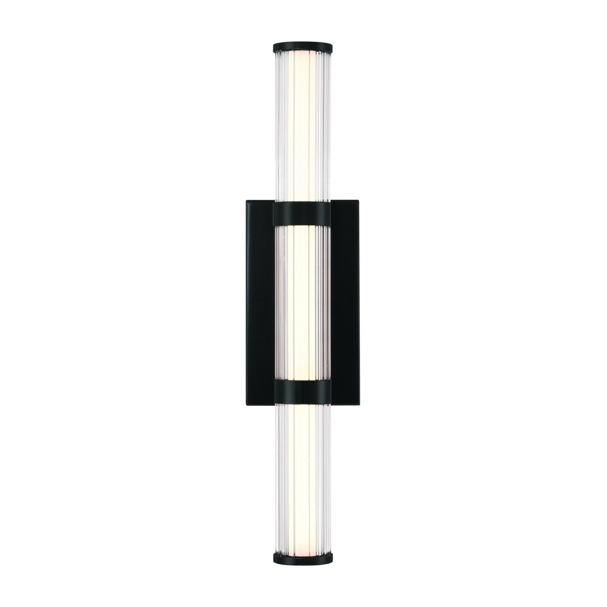 Fayton 21" LED Outdoor Wall Sconce, Black Finish