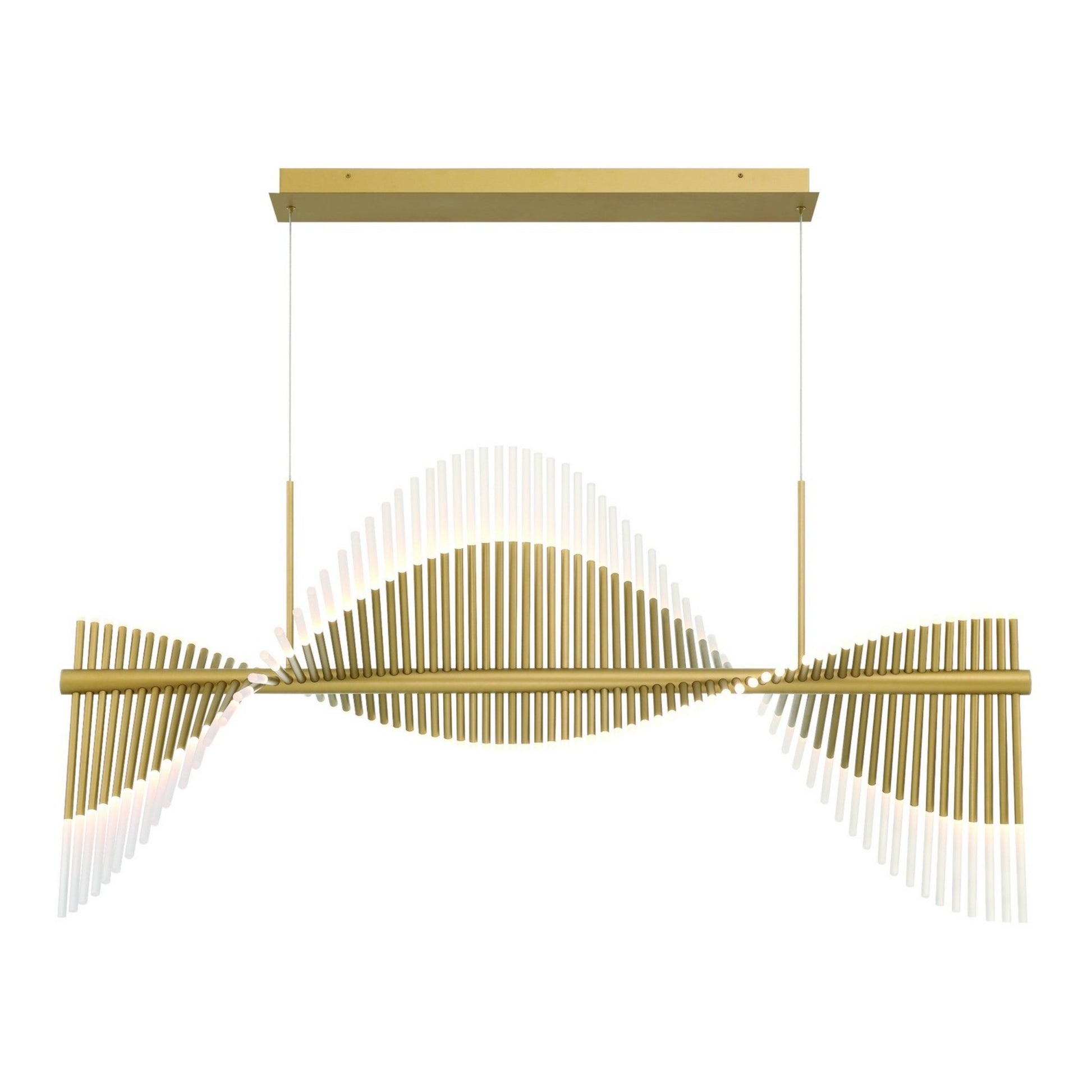 Voltik 72-Light 59" LED Grand Chandelier, Gold Finish - Bees Lighting