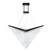 Vivien 60" LED Grand Chandelier, Black Finish - Bees Lighting