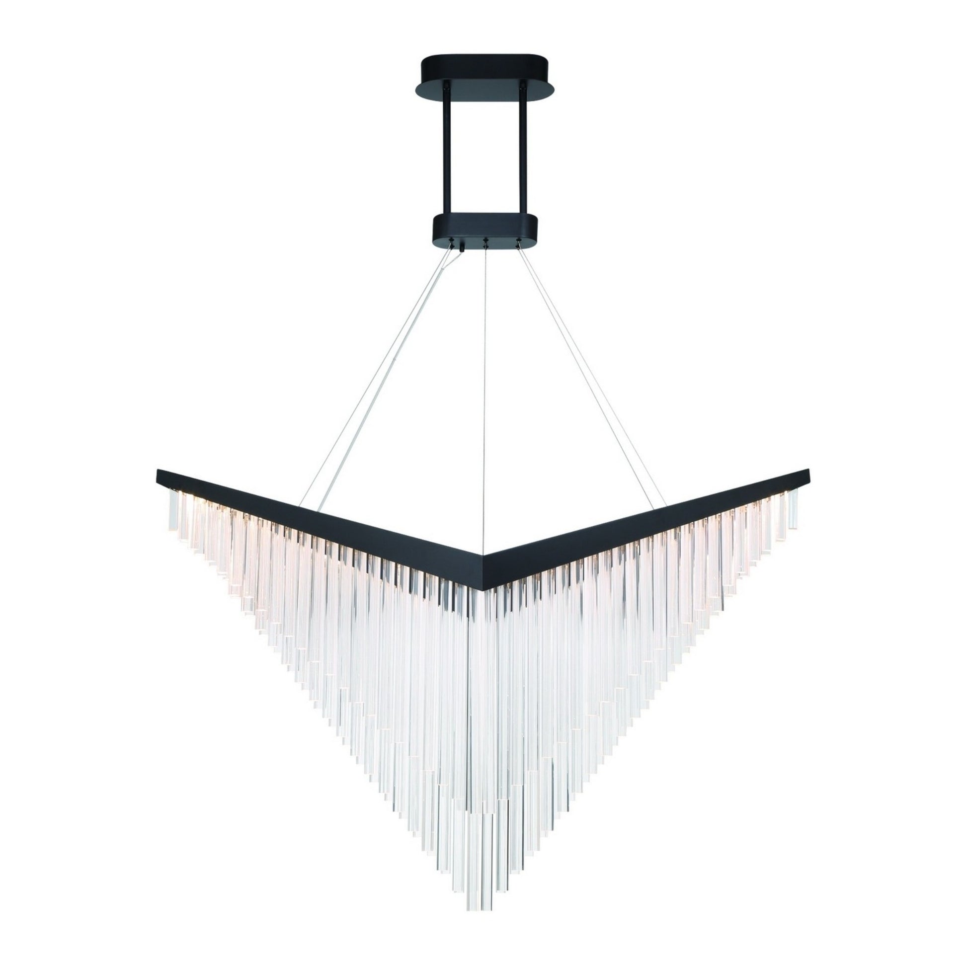 Vivien 60" LED Grand Chandelier, Black Finish - Bees Lighting