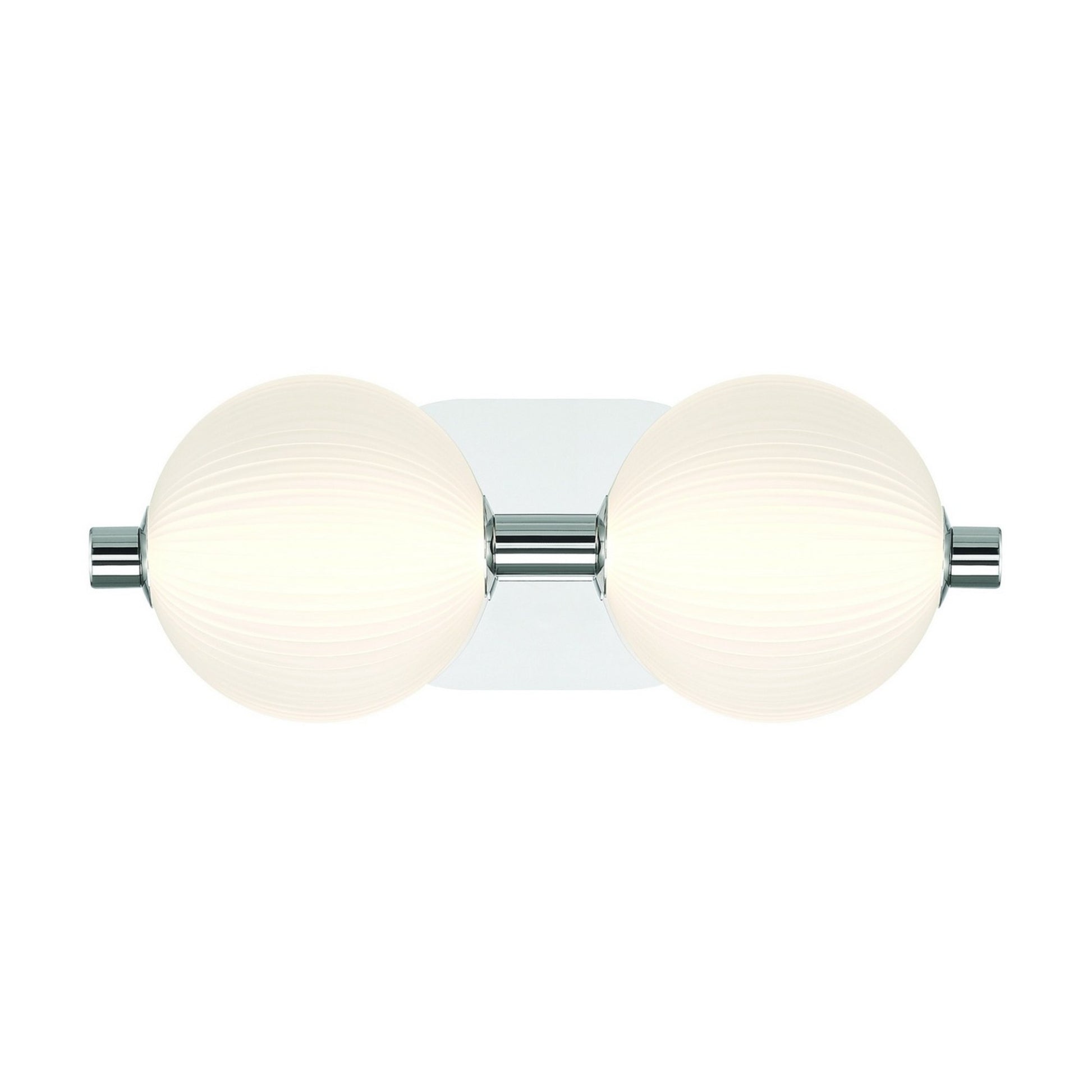 Palmas 2-Light 15" LED Vanity, Polished Nickel Finish - Bees Lighting