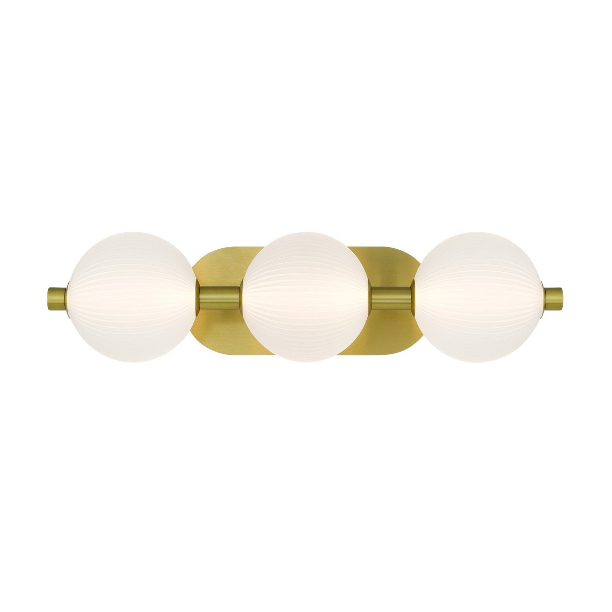 Palmas 3-Light 23" LED Vanity, Gold Finish - Bees Lighting