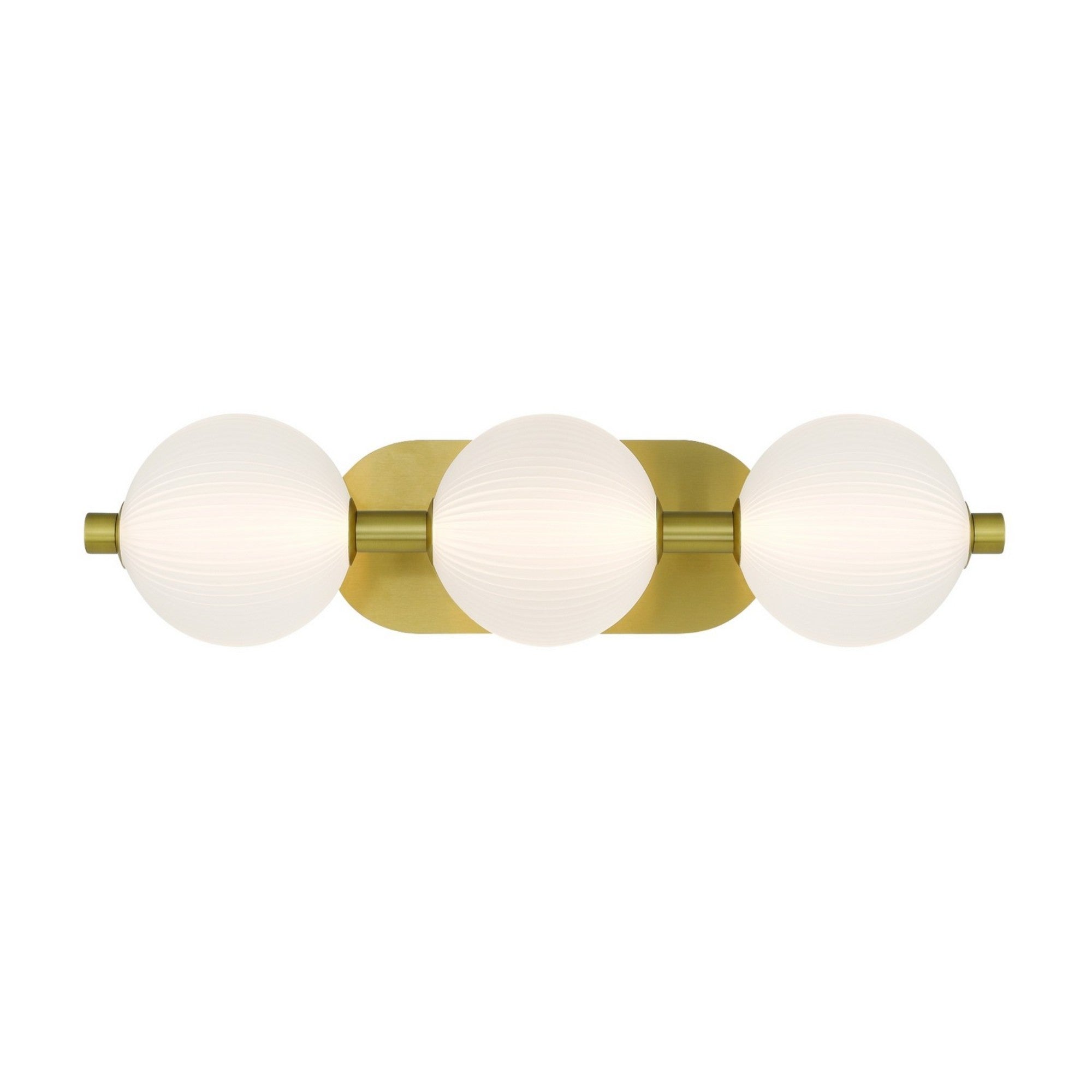 Palmas 3-Light 23" LED Vanity, Gold Finish - Bees Lighting