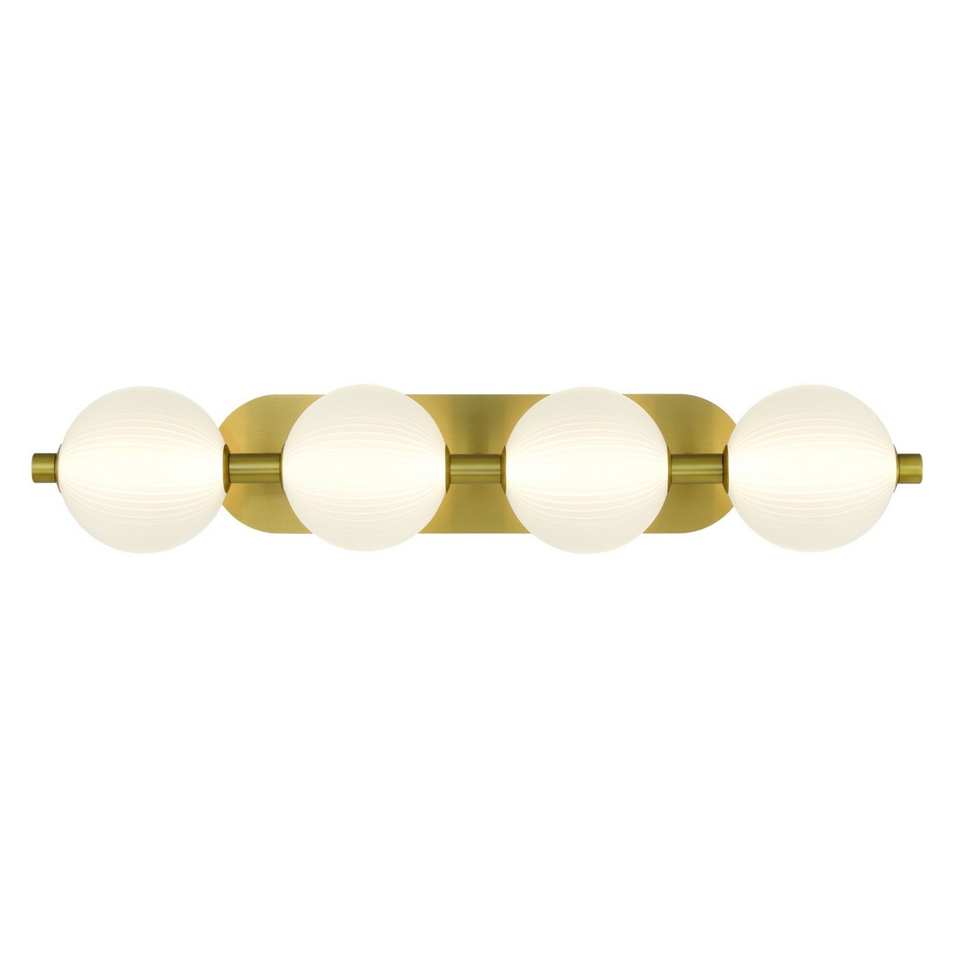 Palmas 4-Light 30" LED Vanity, Gold Finish - Bees Lighting