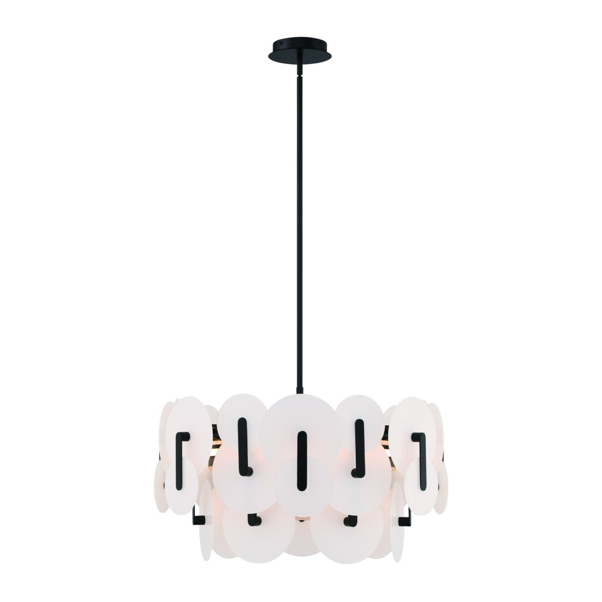 Nuvola 24" LED Chandelier, Black Finish - Bees Lighting
