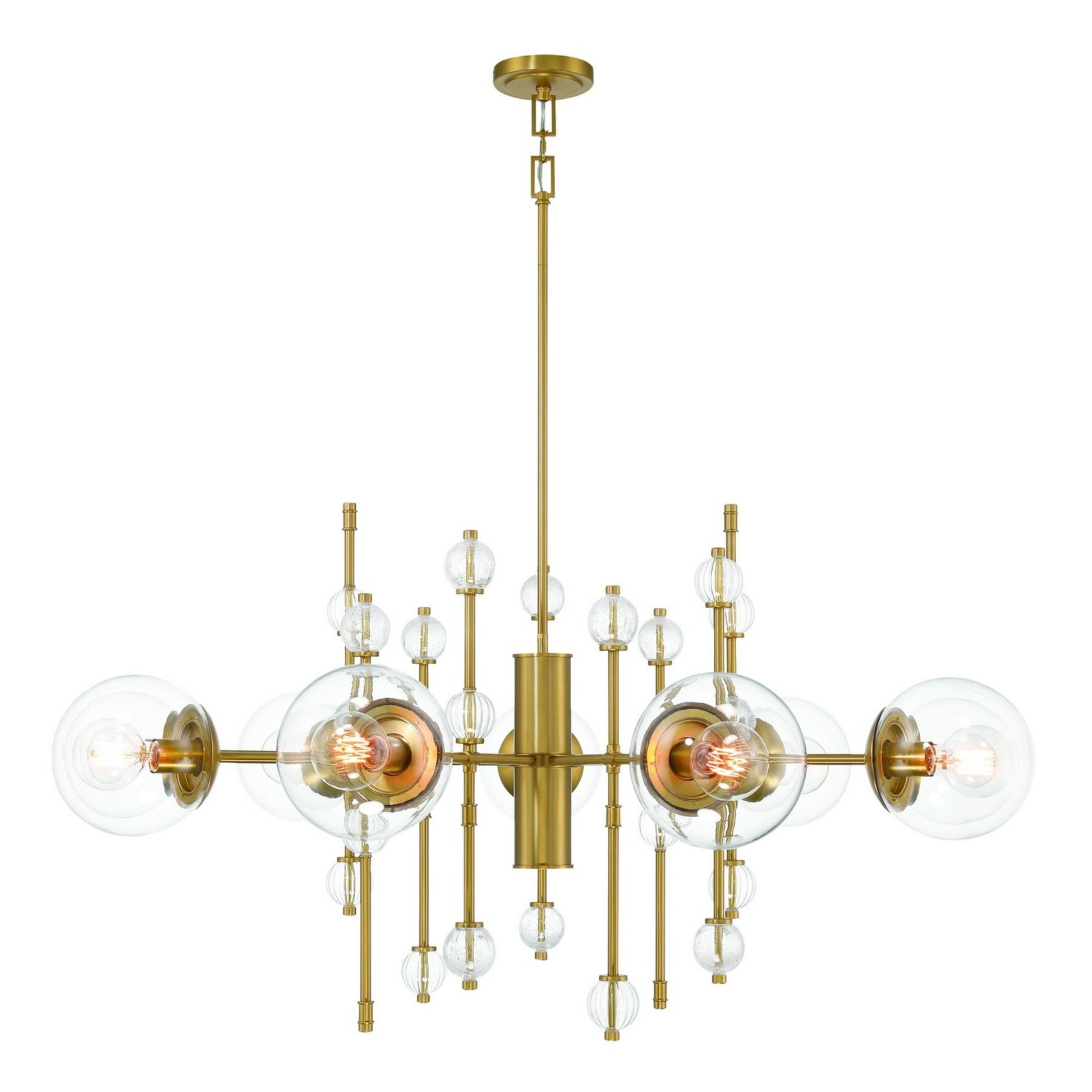 Traiton 9-Light 48" Chandelier, Gold Finish - Bees Lighting