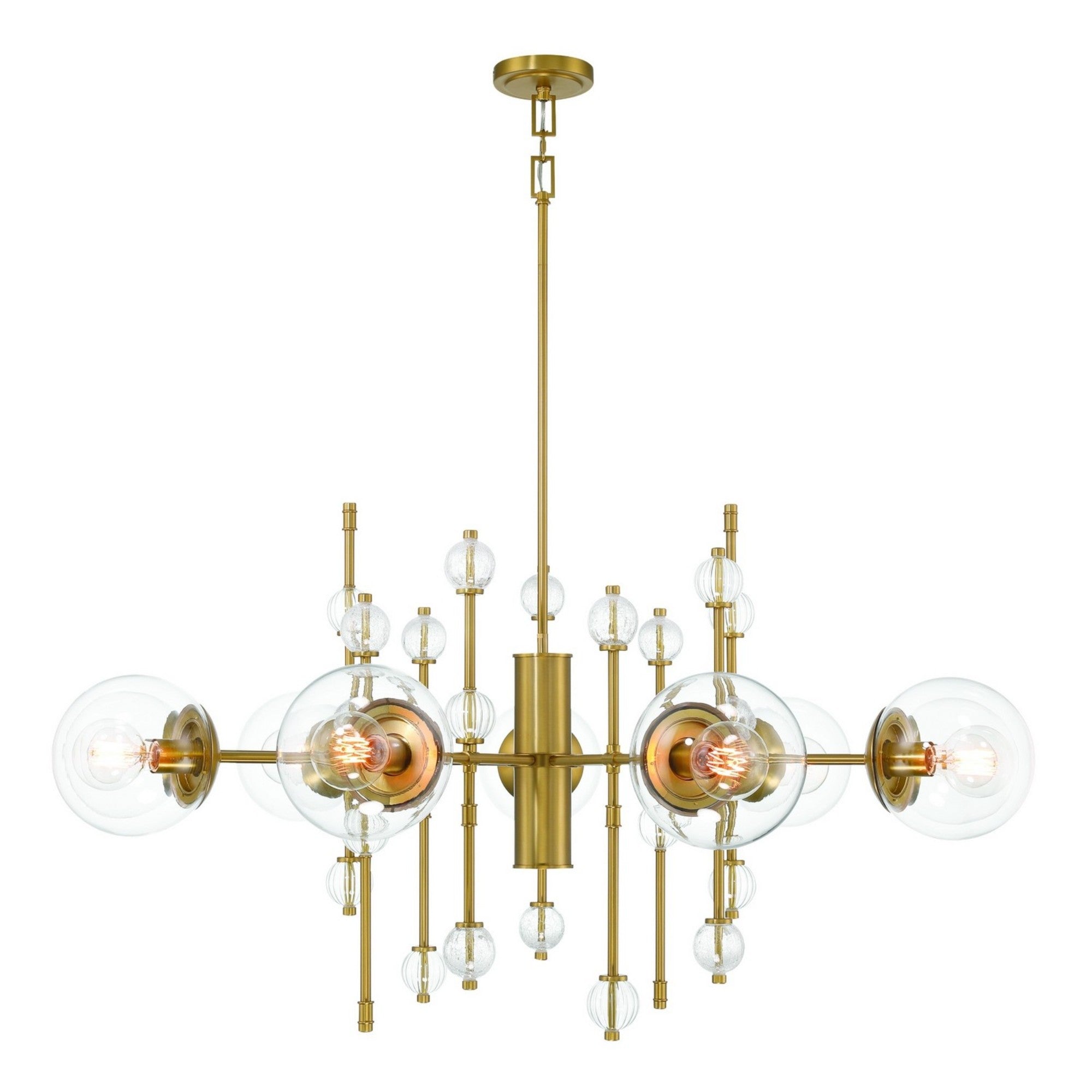 Traiton 9-Light 48" Chandelier, Gold Finish - Bees Lighting