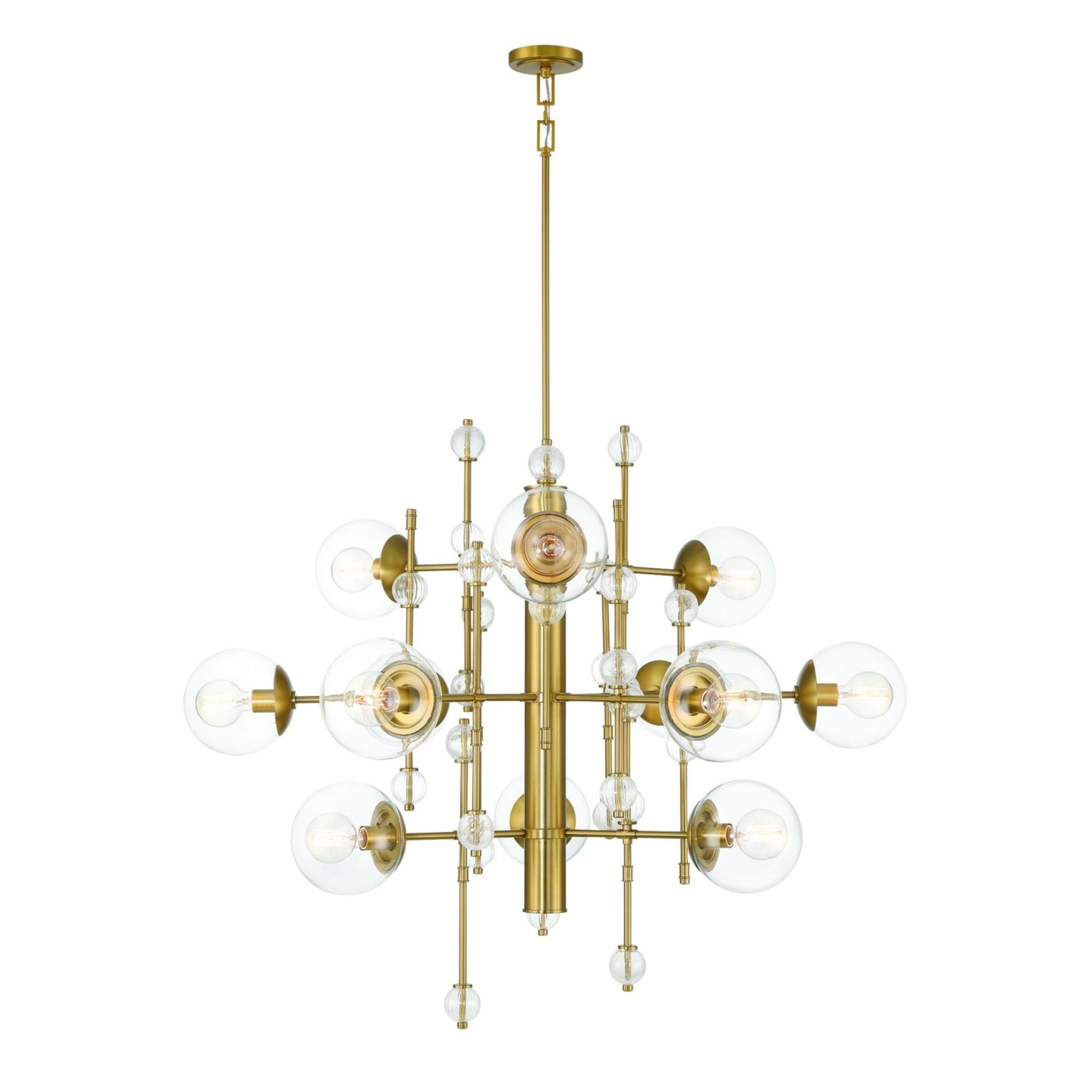 Traiton 3-Tiers 12-Light 48" Grand Chandelier, Gold Finish - Bees Lighting