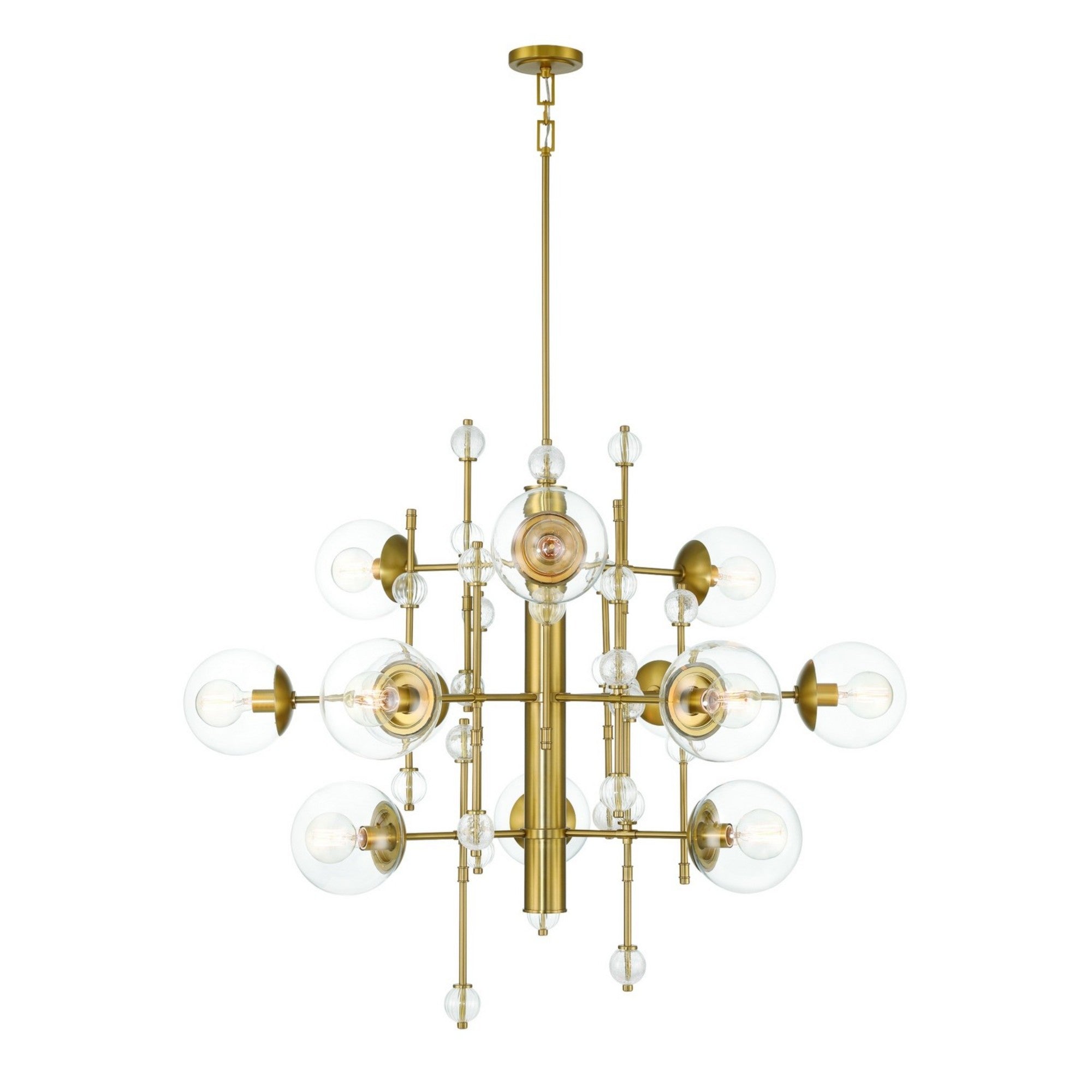 Traiton 3-Tiers 12-Light 48" Grand Chandelier, Gold Finish - Bees Lighting