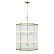 Glasbury 2-Tiers 8-Light 22" Chandelier, Gold Finish - Bees Lighting