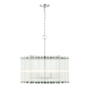 Glasbury 6-Light 24" Chandelier, Polished Nickel Finish - Bees Lighting