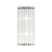 Glasbury 14" Wall Sconce, Polished Nickel Finish - Bees Lighting