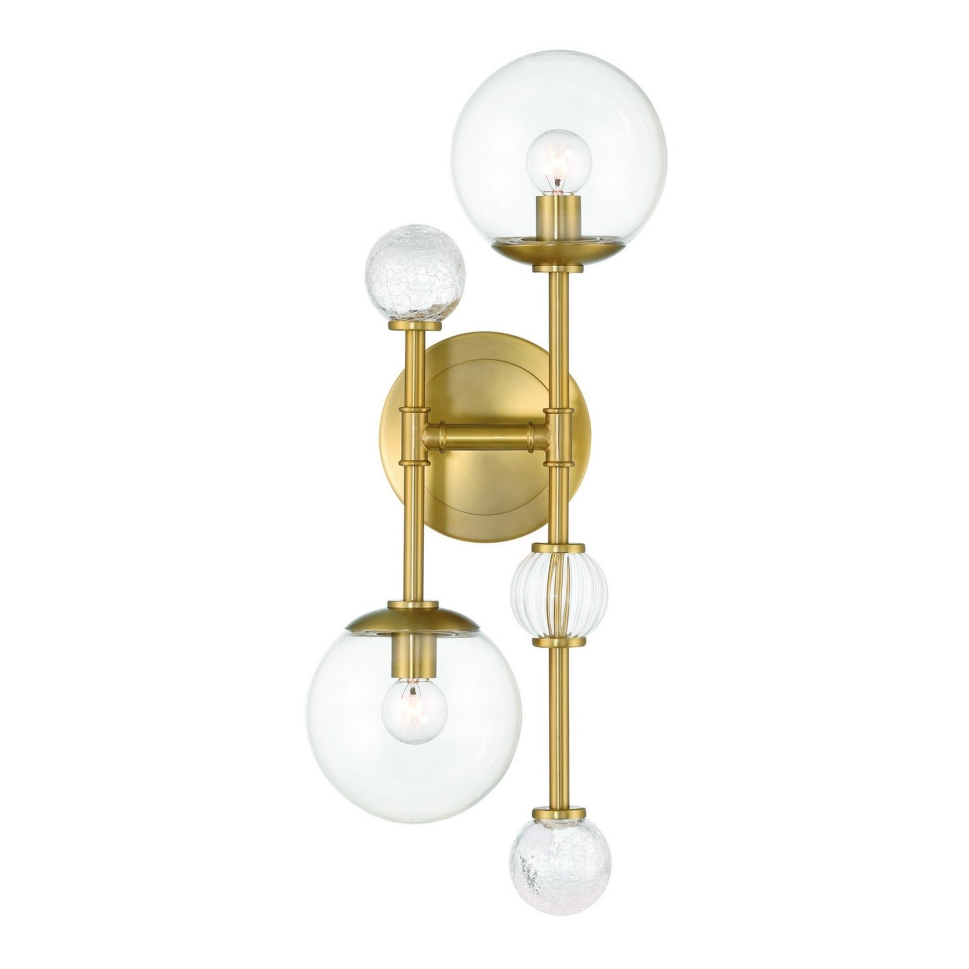 Traiton 2-Light 20" Wall Sconce, Gold Finish - Bees Lighting