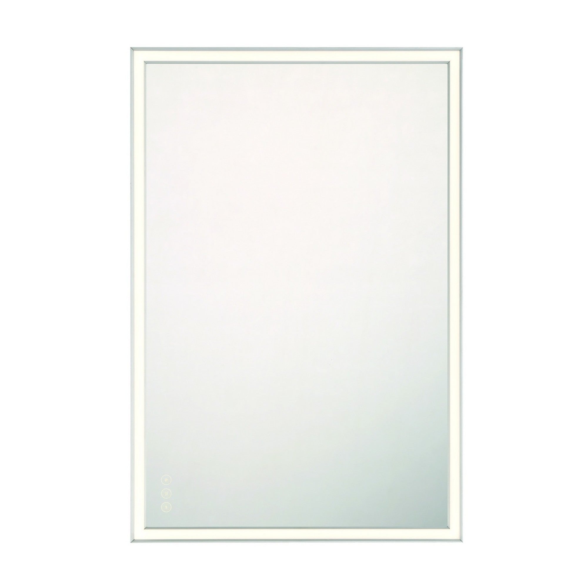 Nixon 36" Rectangular LED Mirror, Silver Finish - Bees Lighting