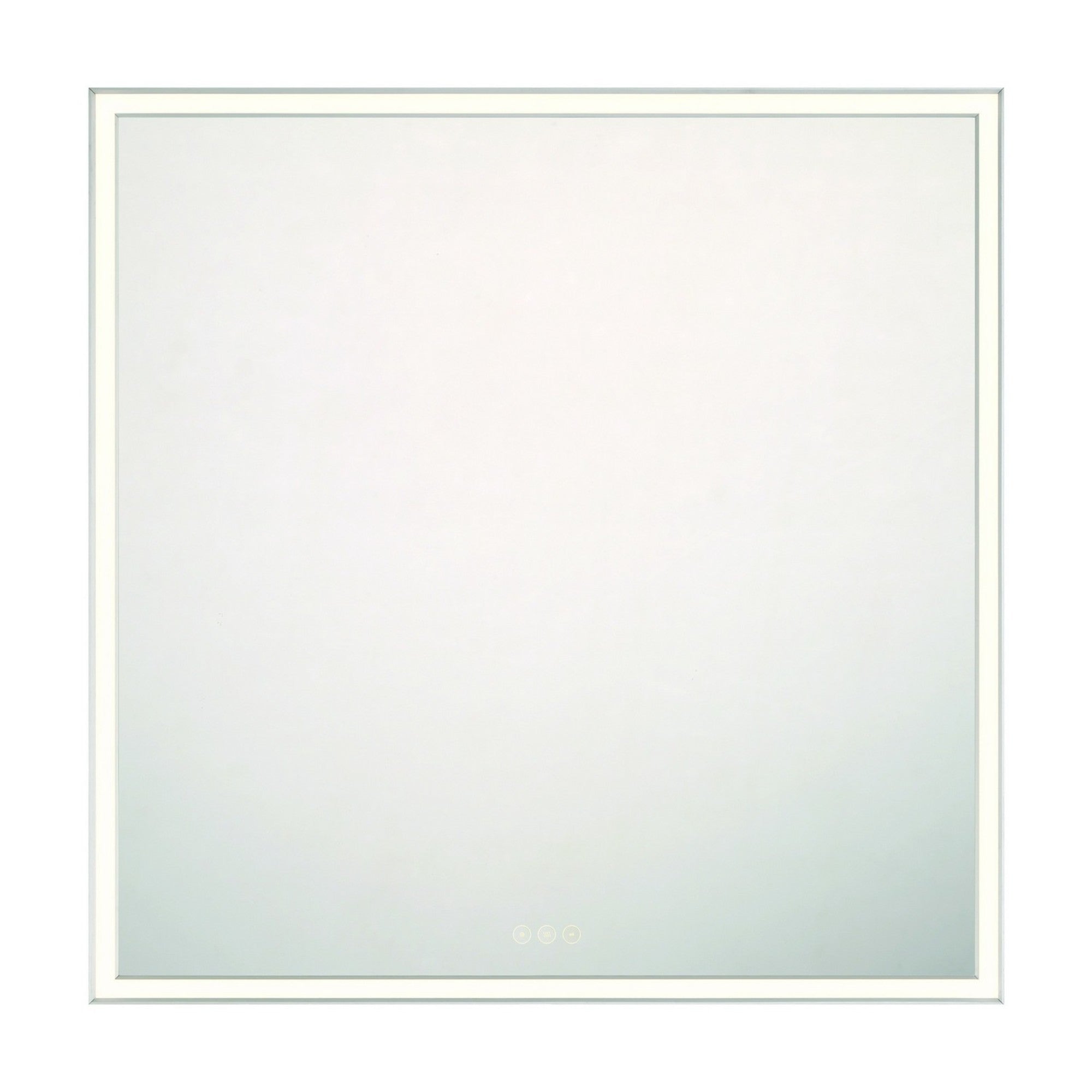 Nixon 36" Square LED Mirror, Silver Finish - Bees Lighting
