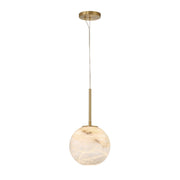 Kepler 8" LED Mini Pendant, Gold Finish - Bees Lighting