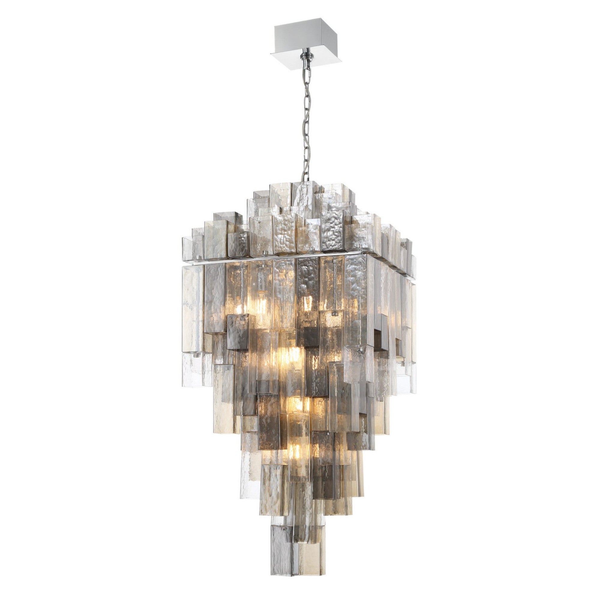 Altesa 20-Light 46" Grand Chandelier, Chrome Finish - Bees Lighting