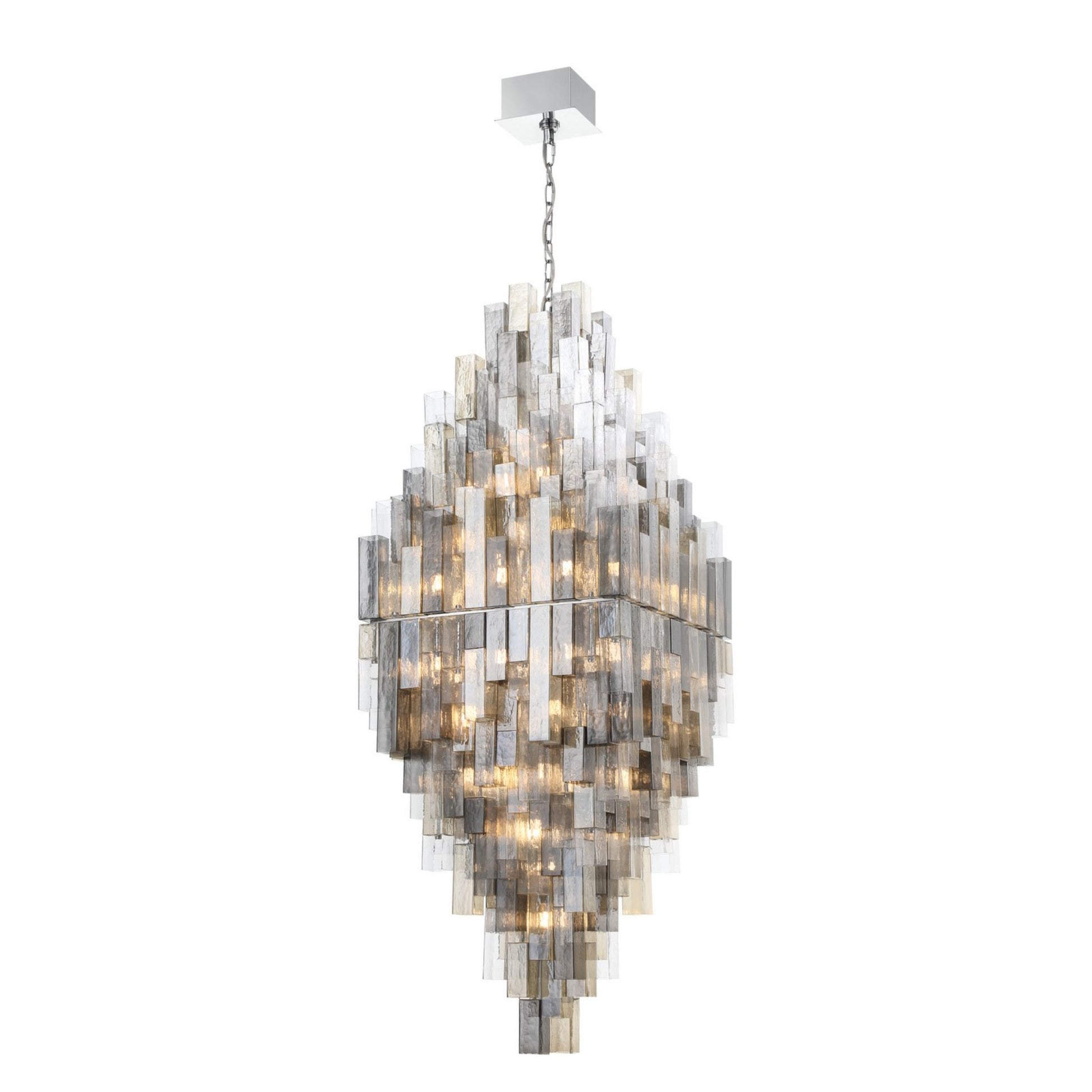 Altesa 68-Light 93" Grand Chandelier, Chrome Finish - Bees Lighting