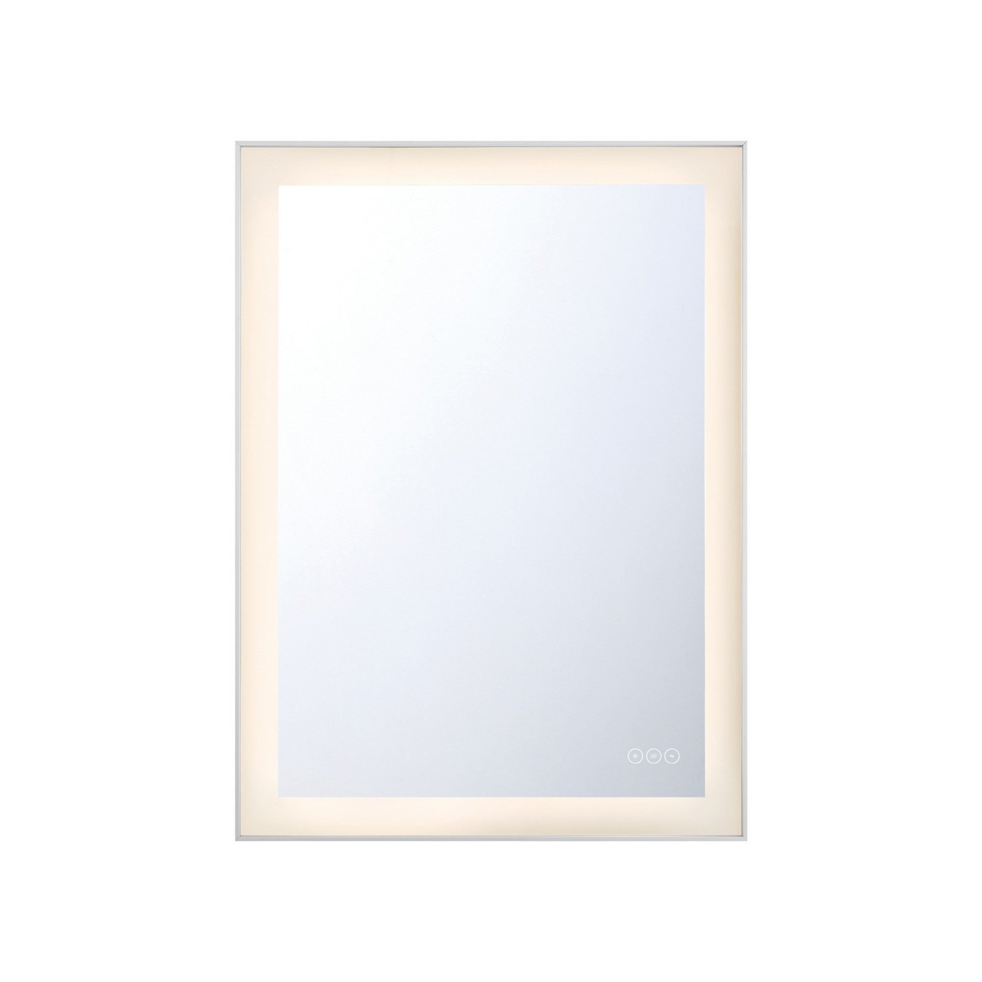 Lenora 30" LED Mirror, Silver Finish - Bees Lighting