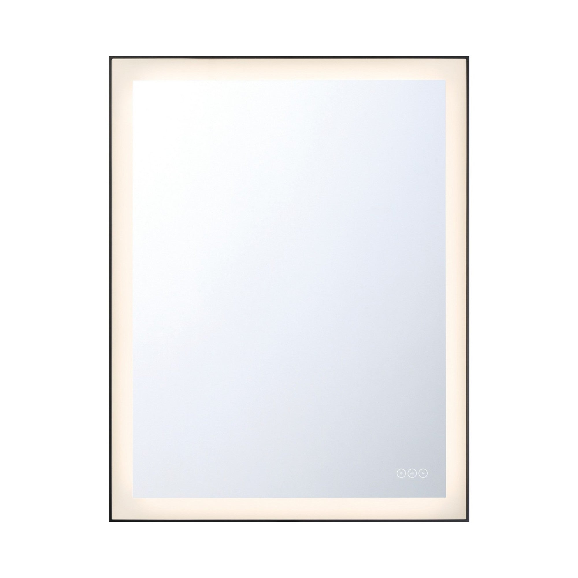 Lenora 36" LED Mirror, Black Finish - Bees Lighting