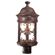 Sage Ridge 19" Outdoor Post Mount, Vintage Rust Finish - Bees Lighting