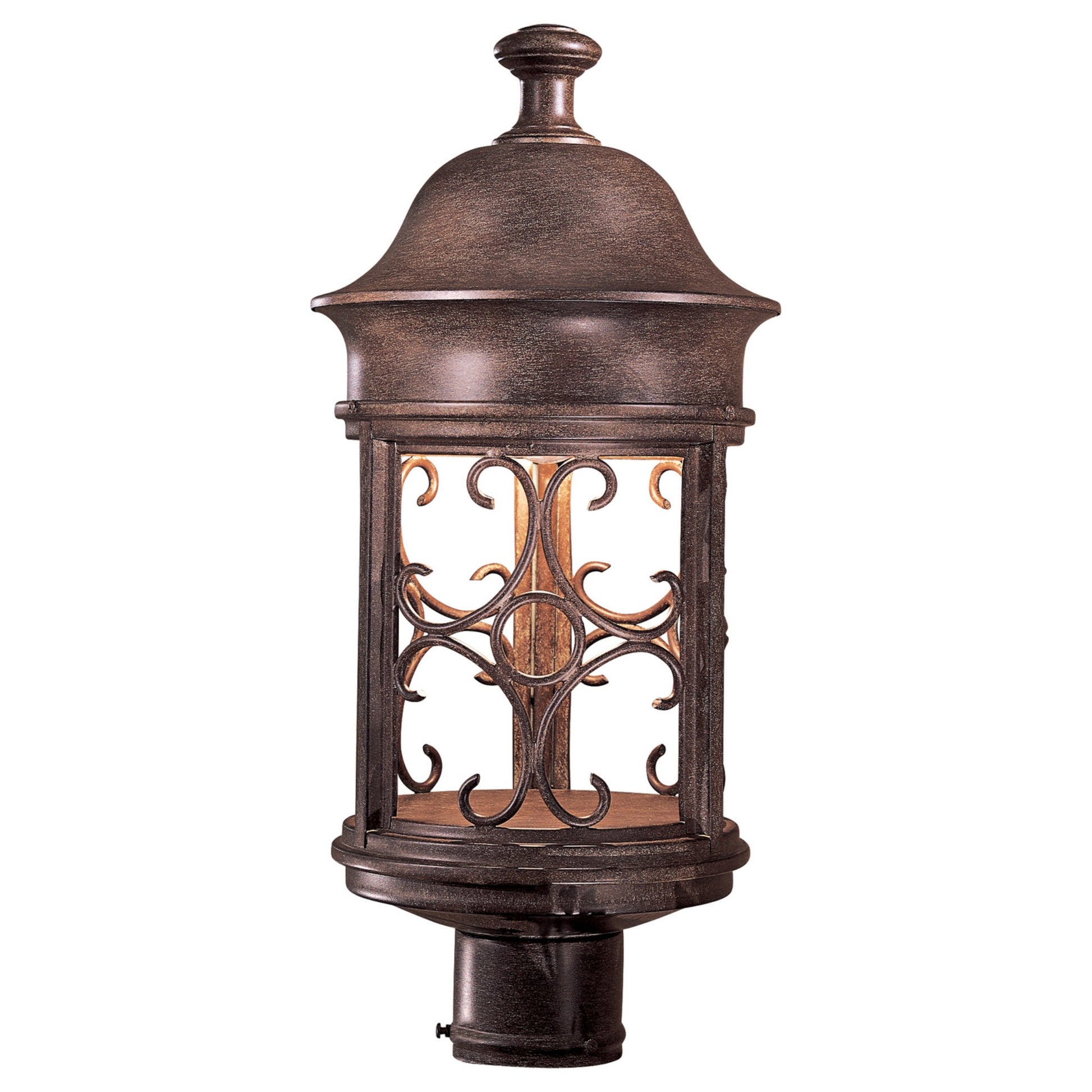 Sage Ridge 19" Outdoor Post Mount, Vintage Rust Finish - Bees Lighting