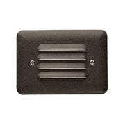 12V Landscape Mini Louvered Step Light Textured Architectural Bronze