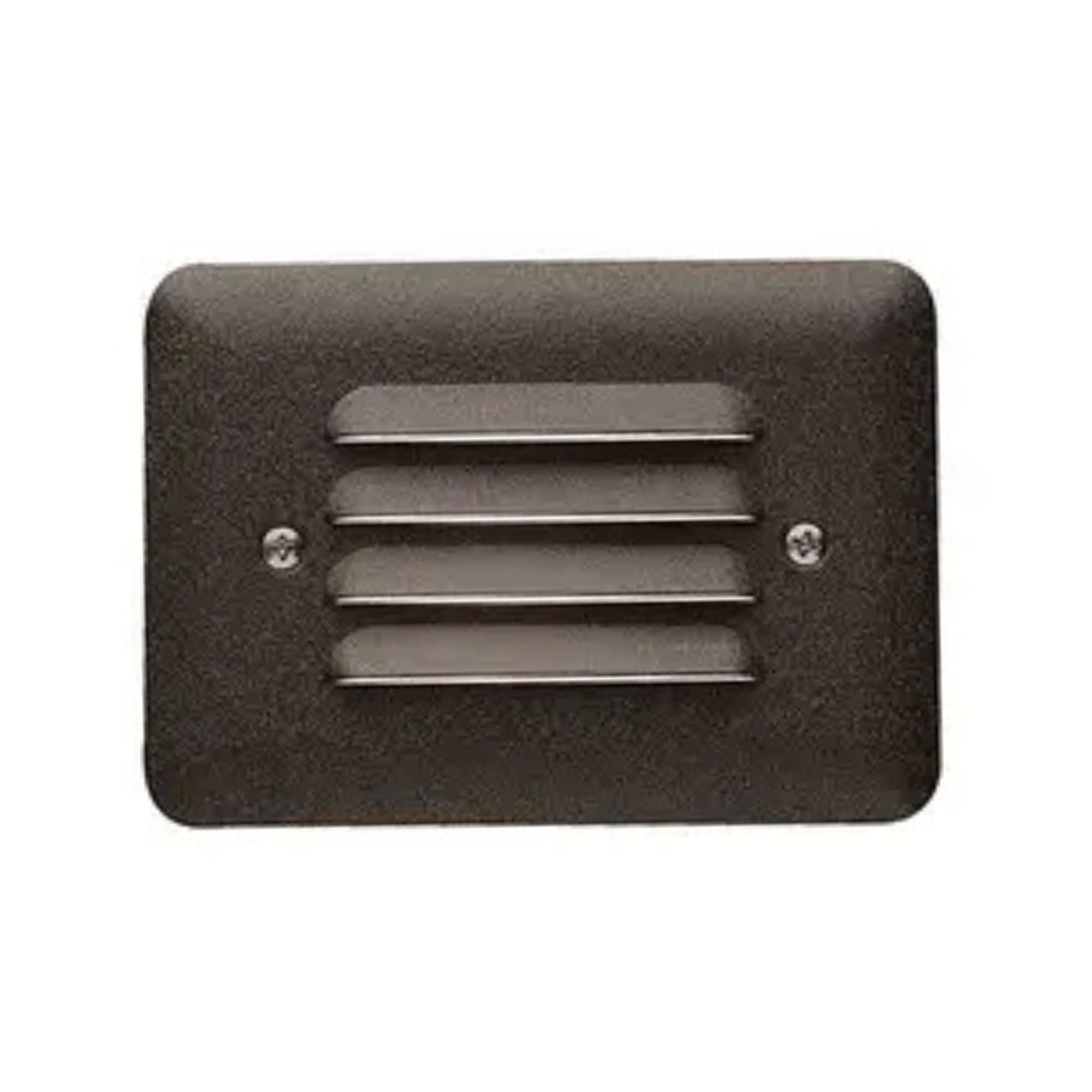 12V Landscape Mini Louvered Step Light Textured Architectural Bronze