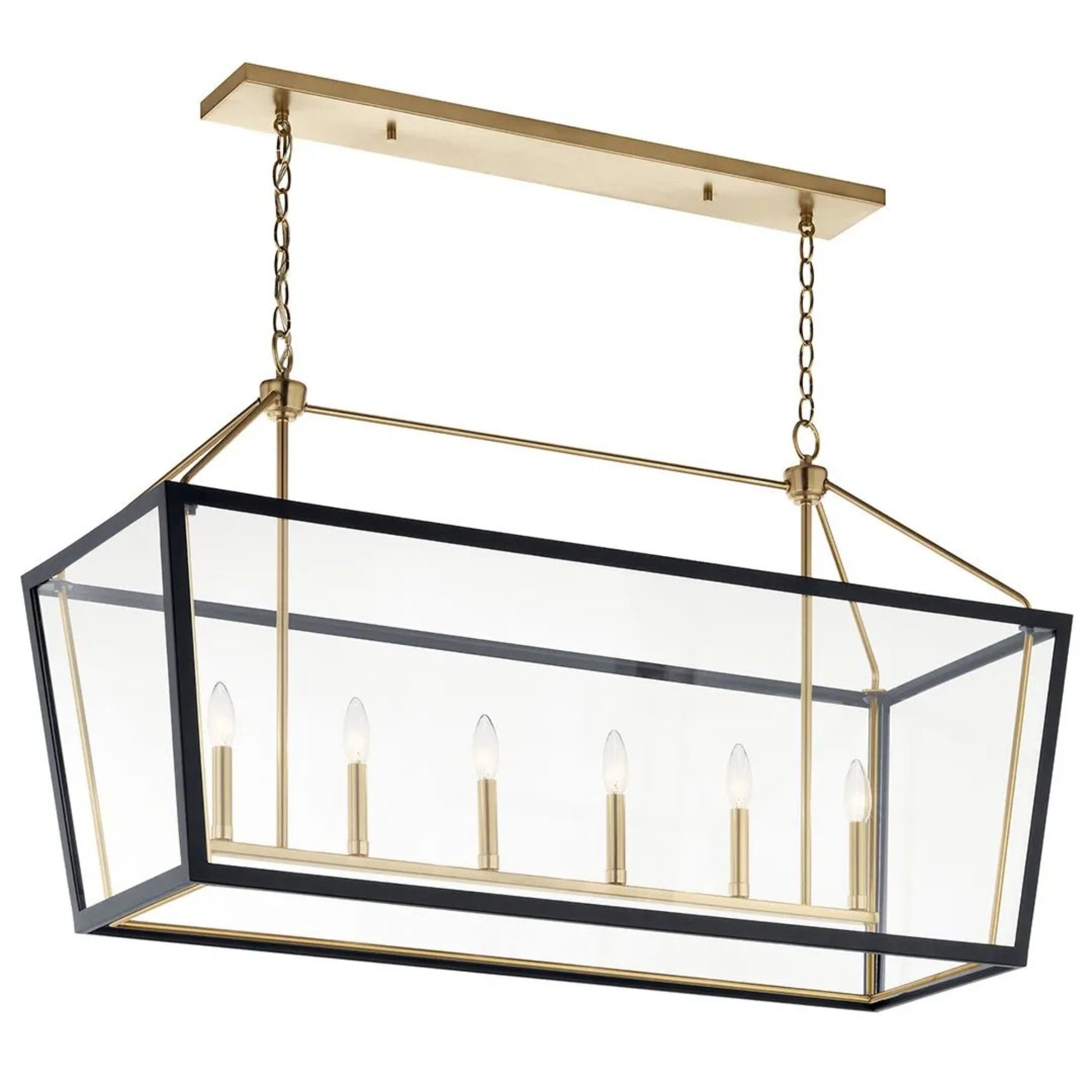 Delvin 44" 6-Light Linear Chandelier - Bees Lighting