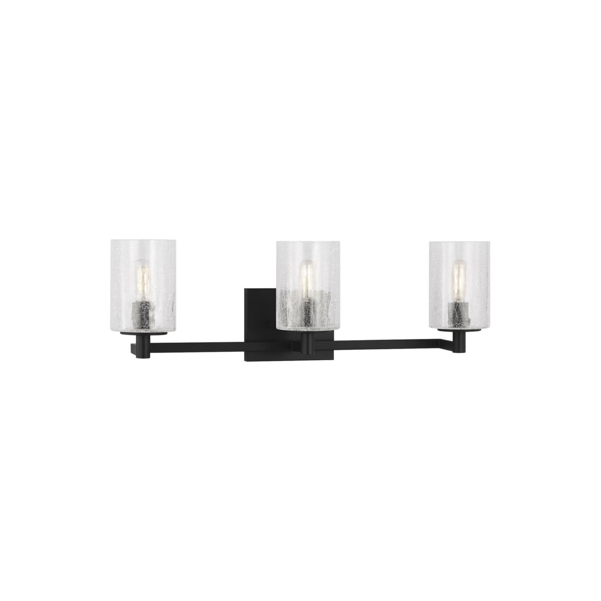Parker 25" 3-Light Bathroom Vanity, Midnight Black Finish - Bees Lighting