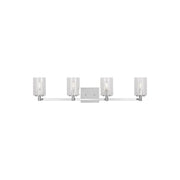 Parker 35" 4-Light Bathroom Vanity, Chrome Finish - Bees Lighting