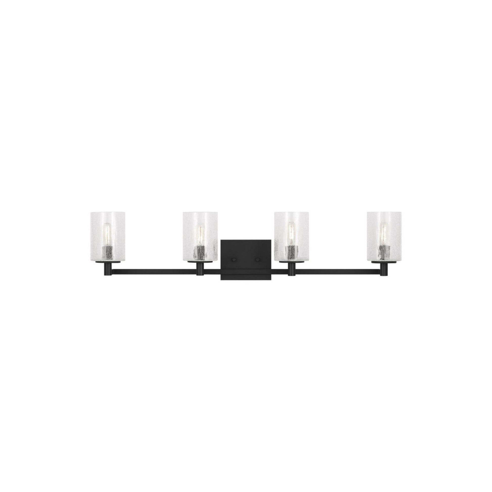 Parker 35" 4-Light Bathroom Vanity, Midnight Black Finish - Bees Lighting