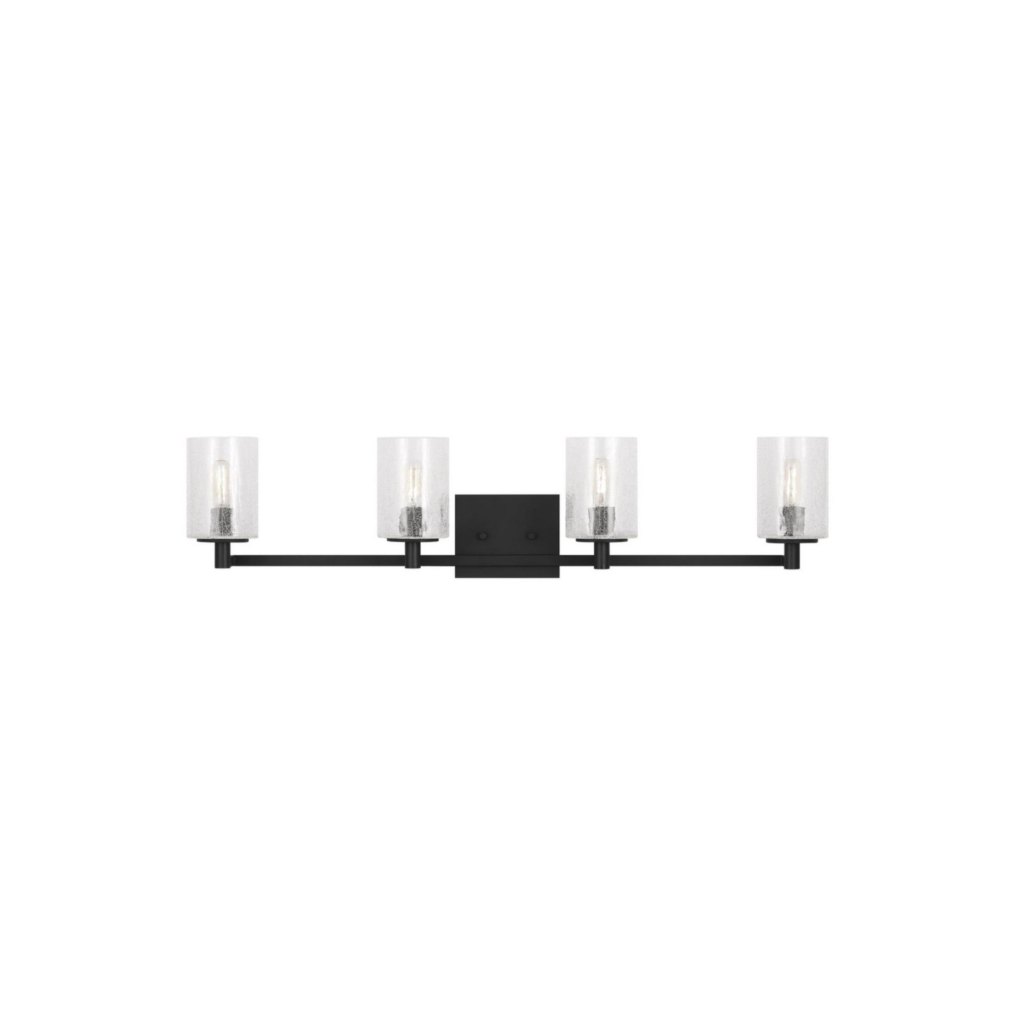Parker 35" 4-Light Bathroom Vanity, Midnight Black Finish - Bees Lighting