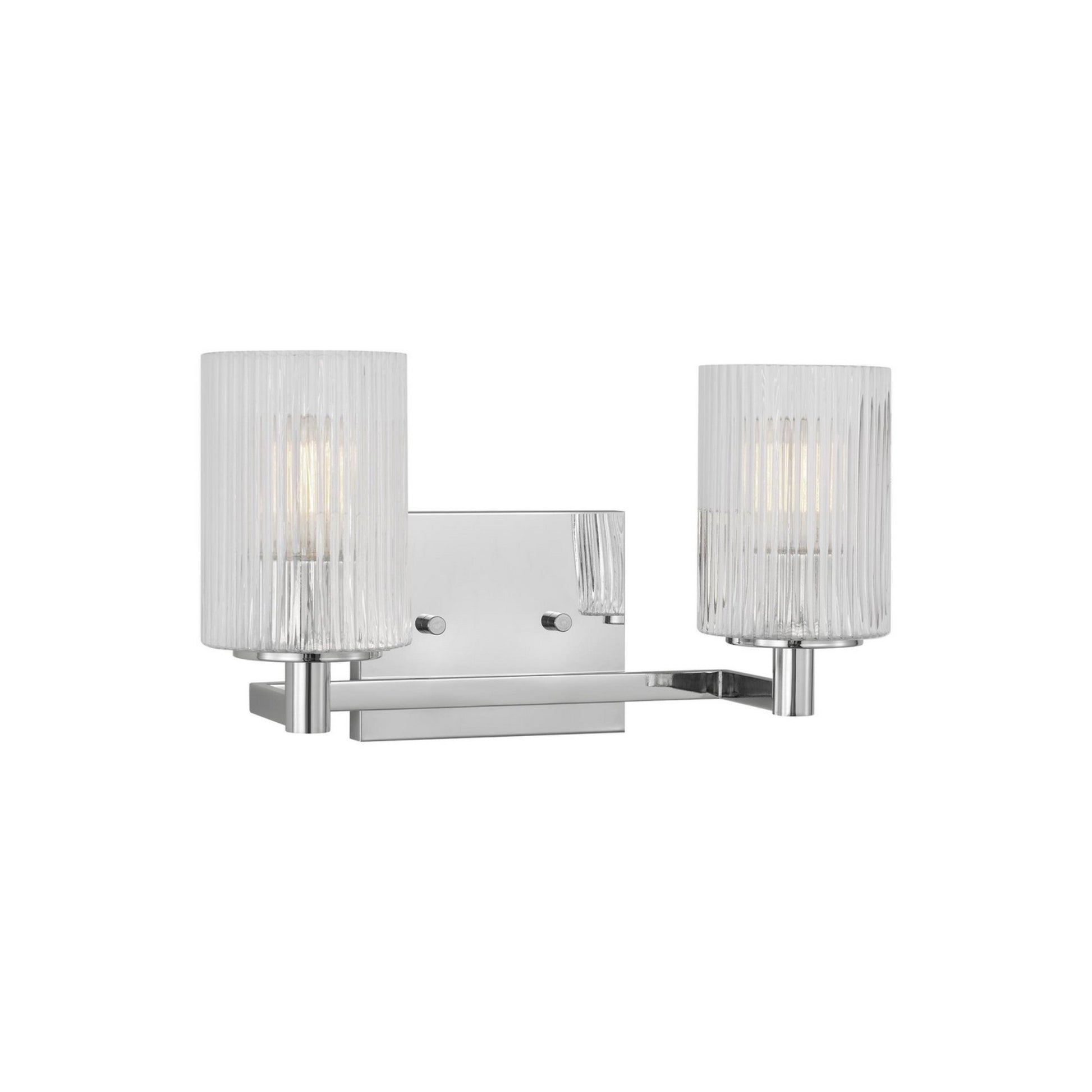 Lando 14" 2-Light Bathroom Vanity, Chrome Finish - Bees Lighting