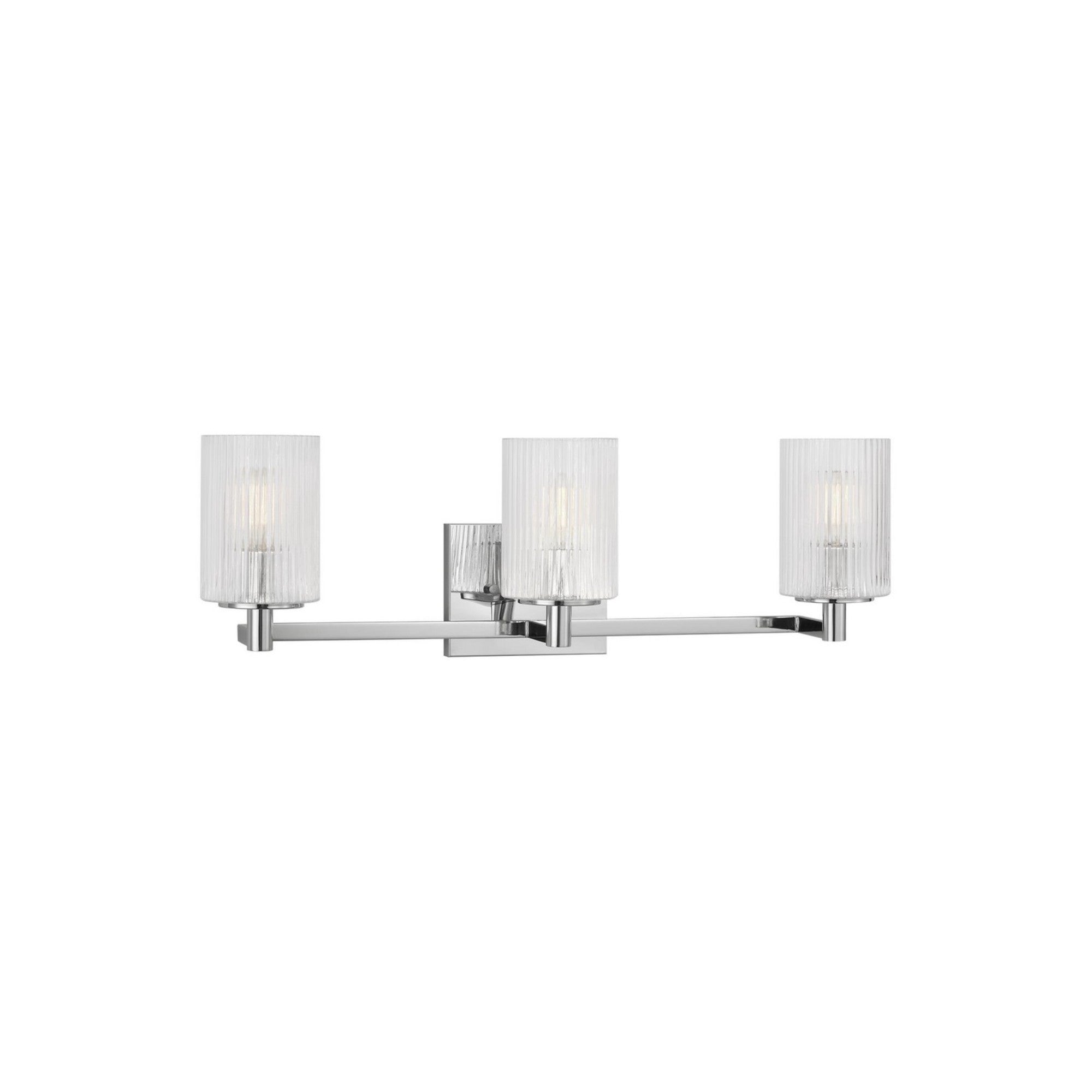 Lando 25" 3-Light Bathroom Vanity, Chrome Finish - Bees Lighting