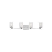 Lando 35" 4-Light Bathroom Vanity, Chrome Finish - Bees Lighting