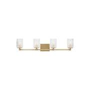 Lando 35" 4-Light Bathroom Vanity, Satin Bronze Finish - Bees Lighting