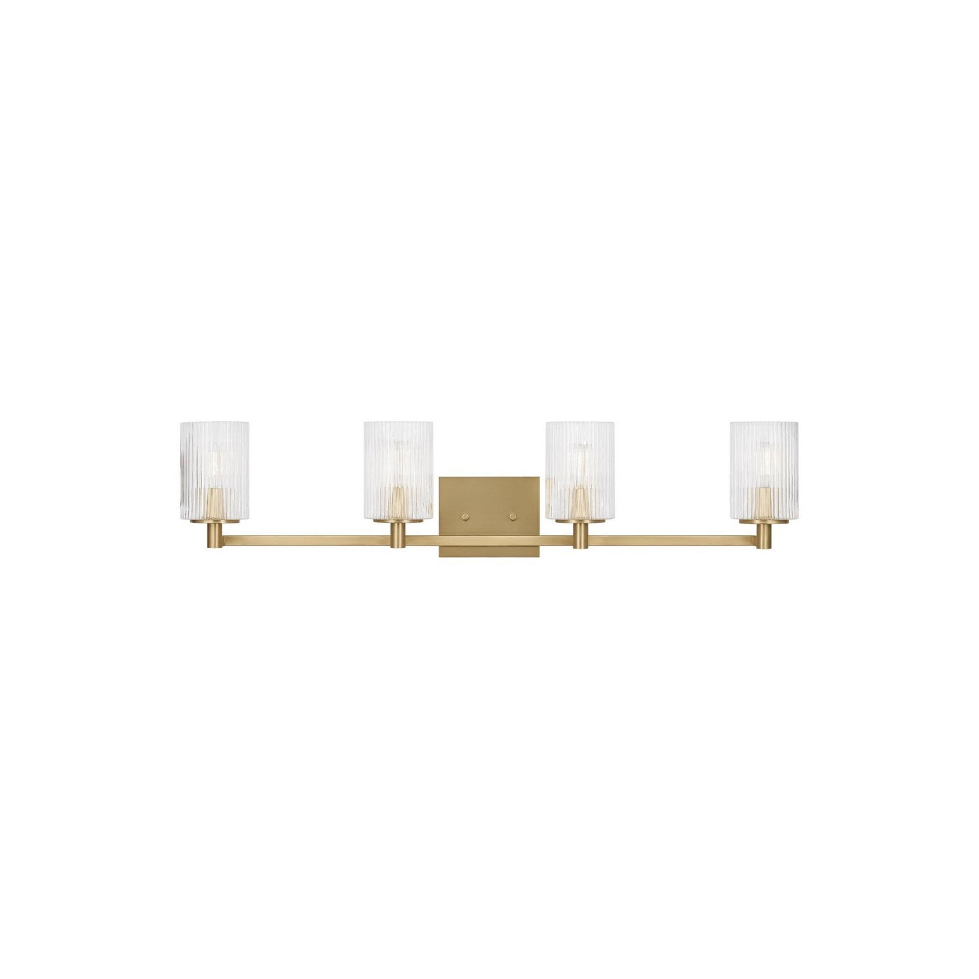 Lando 35" 4-Light Bathroom Vanity, Satin Bronze Finish - Bees Lighting