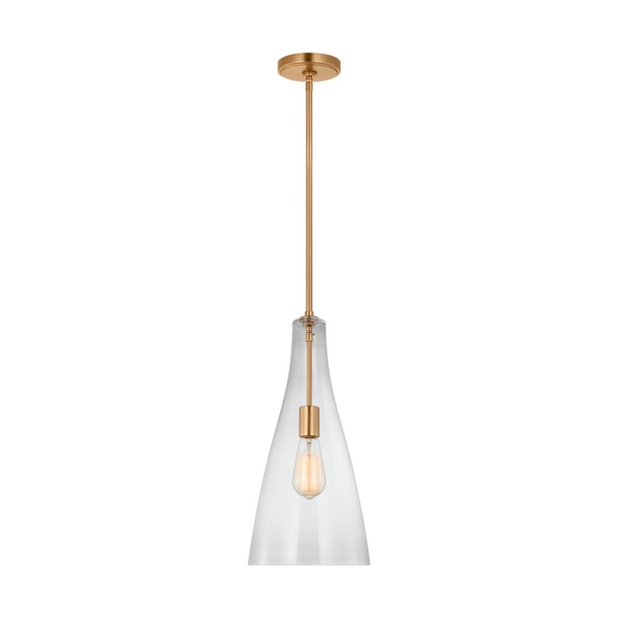 Arilda 9" Pendant, Satin Brass Finish - Bees Lighting