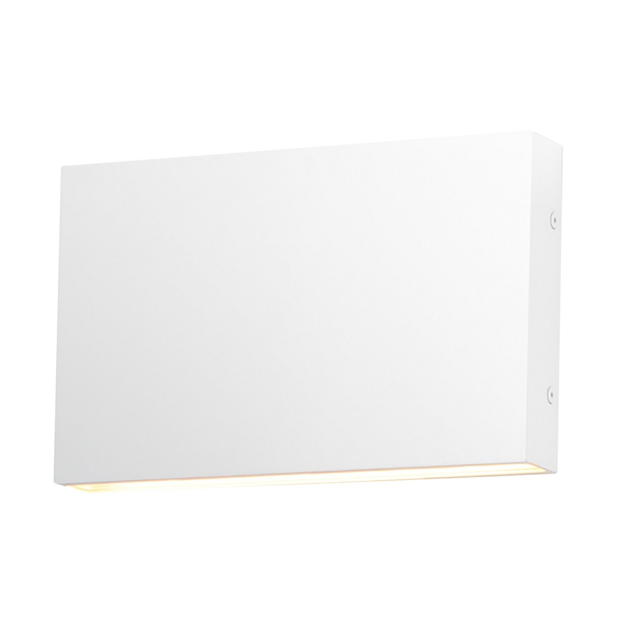 Brik 12" LED Outdoor Wall Sconce, 120-277V, White Finish - Bees Lighting