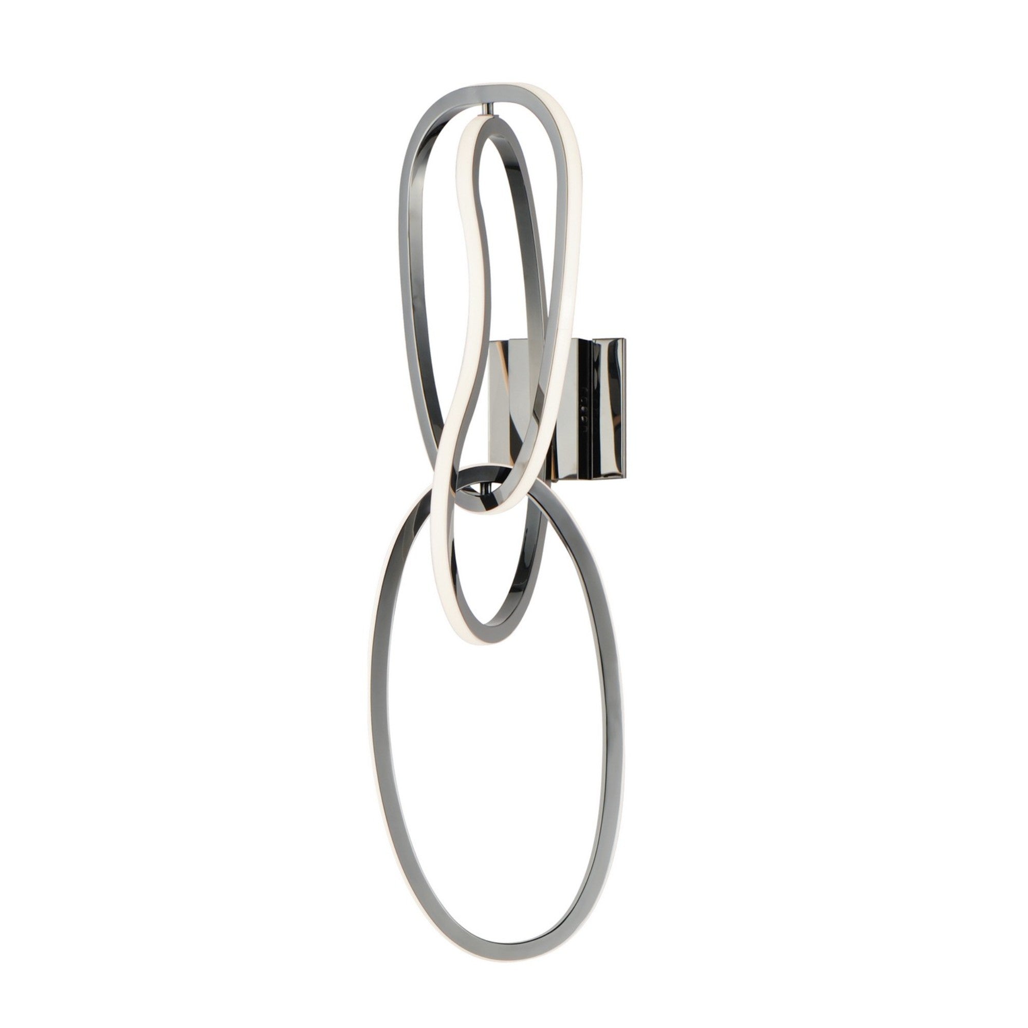 Unity 27" 3-Light LED Wall Sconce, Black Chrome Finish - Bees Lighting