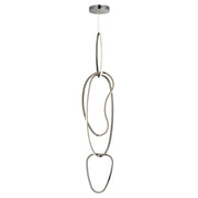 Unity 63" Vertical LED Pendant, Black Chrome Finish - Bees Lighting