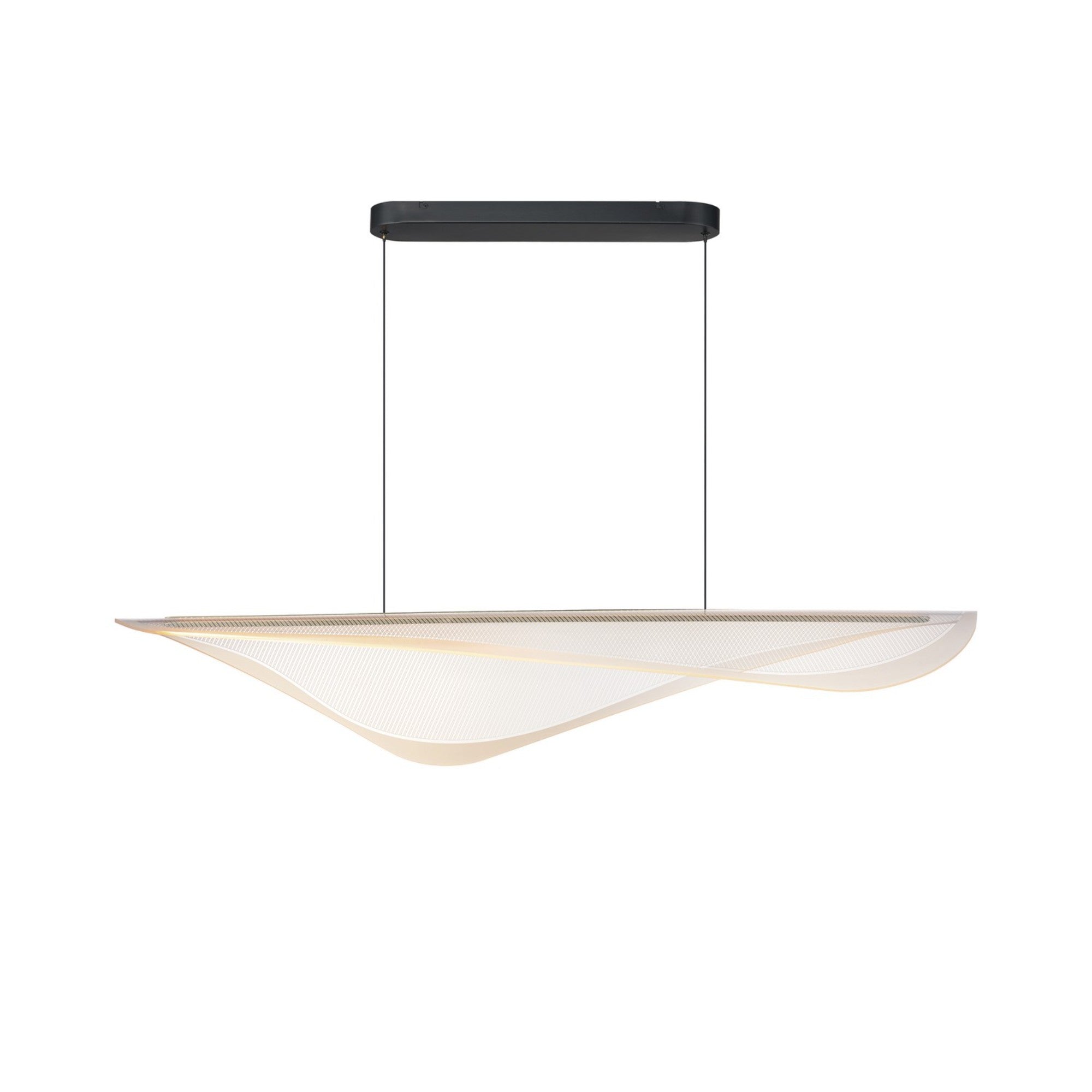 Manta 47" LED Linear Pendant, Black Finish - Bees Lighting