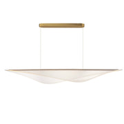 Manta 70" LED Linear Pendant, Gold Finish - Bees Lighting
