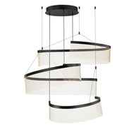 Sonata 39" 3-Light LED Pendant, Black Finish - Bees Lighting